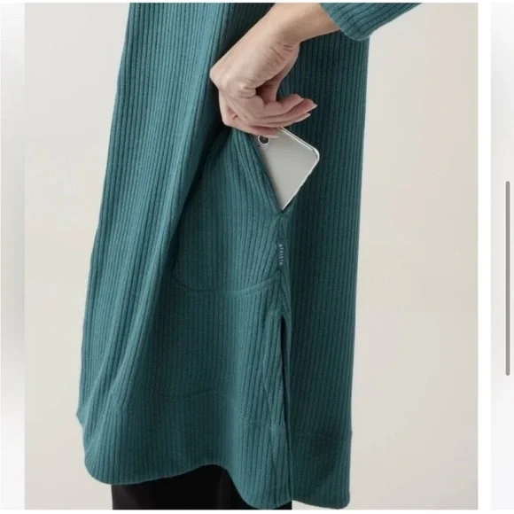 Athleta Harmony Wrap Hooded Long Sleeve Cardigan Medium - Picture 3 of 12